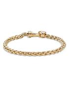 David Yurman Men's 18k Yellow Gold Wheat Chain Link Bracelet