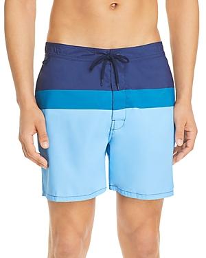 Sundek Portland Color Block Stripe Swim Trunks