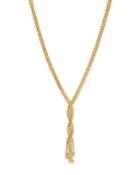 14k Yellow Gold Popcorn Rope Necklace, 18