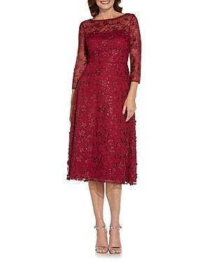 Adrianna Papell Sequined Embroidered Dress