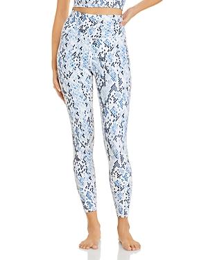 Aqua Snake Print Super High Rise Leggings - 100% Exclusive