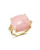 Bloomingdale's Pink Opal & Diamond Accent Statement Ring In 14k Yellow Gold - 100% Exclusive