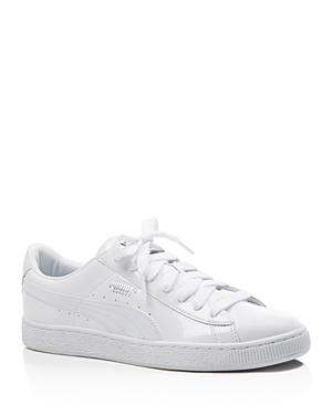 Puma Women's Basket Matte And Shine Lace Up Sneakers