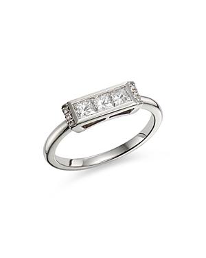 Bloomingdale's Diamond Princess Cut Stacking Band In 14k White God, 0.50 Ct. T.w. - 100% Exclusive