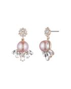 Carolee Cultured Freshwater Pearl Cluster Drop Earrings