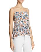 Current/elliott The Strappy Floral-print Tank