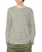 Officine Generale French Linen Long Sleeve Striped Tee