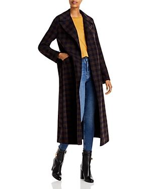 Harris Wharf London Oversized Gingham Maxi Coat