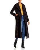 Harris Wharf London Oversized Gingham Maxi Coat