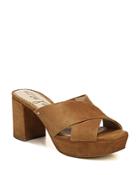 Sam Edelman Women's Jayne Suede Platform High-heel Slide Sandals