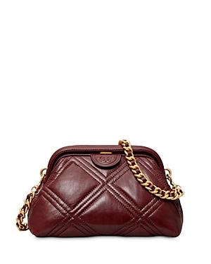 Tory Burch Fleming Small Glazed Frame Crossbody
