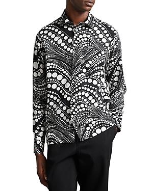 Ted Baker Prepare Optical Illusion Print Shirt