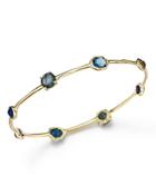 Ippolita 18k Gold Rock Candy 8 Stone Bangle In Liberty