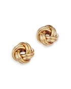 Bloomingdale's 14k Yellow Gold Royal Chain Love Knot Stud Earrings - 100% Exclusive