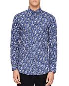 Ted Baker Bellla Printed Floral Regular Fit Button-down Shirt