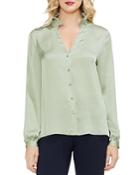 Vince Camuto Ruched Button-down Blouse
