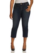 Lucky Brand Plus Emma Slim Crop Jeans In Abyss