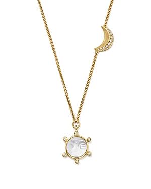 Temple St. Clair 18k Yellow Gold Celestial Crystal Charm Necklace With Diamonds - 100% Exclusive