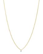 Aerodiamonds 18k Yellow Gold Solo Round Diamond Fringe Necklace, 16