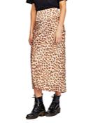 Free People Normani Leopard-print Midi Skirt
