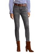 Polo Ralph Lauren The Tompkins High Rise Skinny Ankle Jeans In Gray