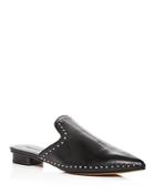 Rebecca Minkoff Women's Chamille Studded Leather Pointed Toe Mules