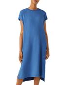 Eileen Fisher Crewneck Short Sleeve Midi Dress