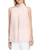 Vince Camuto Ruched High-neck Top