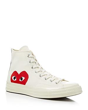Comme Des Garcons Play X Converse Unisex Chuck Taylor High Top Sneakers