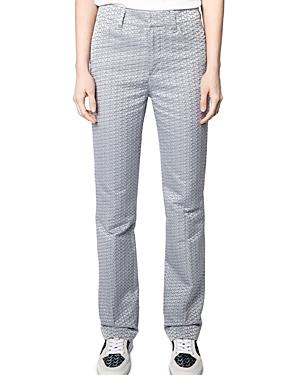 Zadig & Voltaire Pesto Logo Jacquard Pants