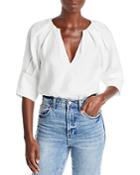 A.l.c. Carey Split Neck Top