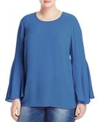 Vince Camuto Plus Bell Sleeve Top