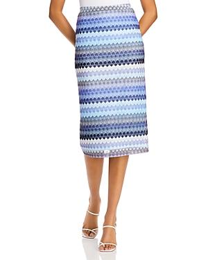 Aqua Striped Crochet Pencil Skirt - 100% Exclusive