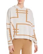 Marella Helmut Hooded Geo-pattern Sweater