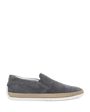 Tod's Men's Tv Suede Slip On Espadrille Shoes