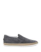 Tod's Men's Tv Suede Slip On Espadrille Shoes