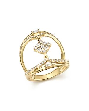 Kc Designs 14k Yellow Gold Mosaic Diamond Statement Ring