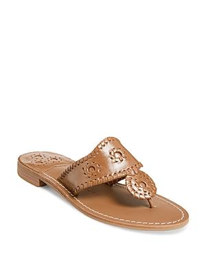 Jack Rogers Women's Natural Flat Sandals