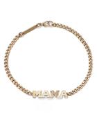 Zoe Chicco 14k Yellow Gold Personalized Mama Link Bracelet