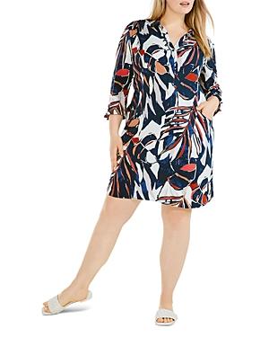 Nic+zoe Plus Seaside Shade Printed Dress
