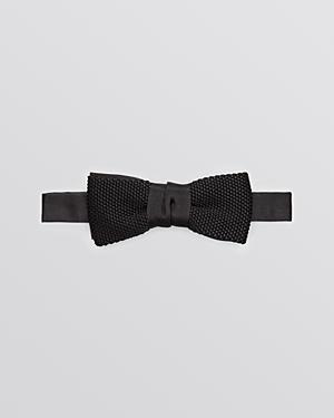 Yves Saint Laurent Silk Satin Bow Tie