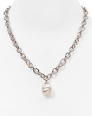 Majorica Man-made Pearl Pendant Necklace, 17