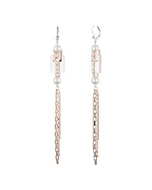 Carolee Chain & Resin Linear Earrings