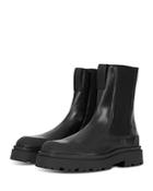 The Kooples High Top Leather Chelsea Boots