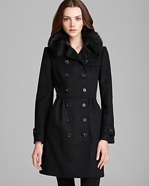 Burberry London Coat - Coatbridge With Fur Collar