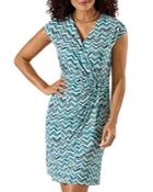 Tommy Bahama Clara Coastline Printed Faux Wrap Dress