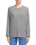 Whistles Horizontal Ribbed-knit Wool-cashmere Sweater