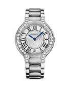 Ebel Beluga Stainless Steel Diamond Studded Watch, 36.5mm