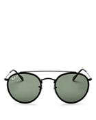 Ray-ban Polarized Round Sunglasses, 50mm