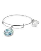 Alex And Ani Good Vibes Only Expandable Wire Bangle